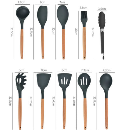 Set de 11 Utensilios de Cocina ProResist® - Alta Resistencia para Chefs en Casa